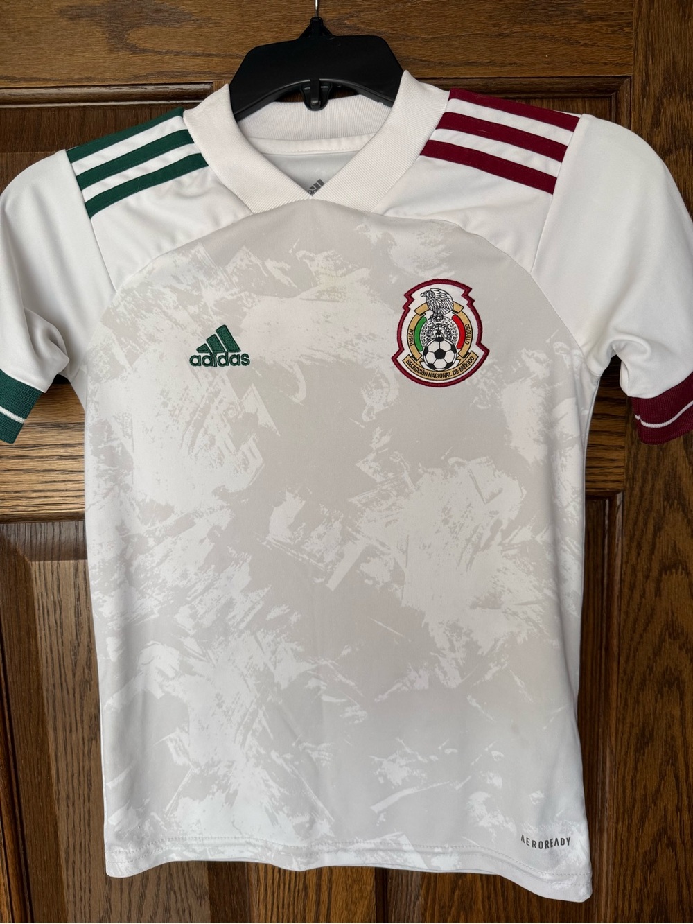 Adidas Kids White Mexico Soccer Jersey